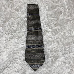 Signorcelli d'Italia Mens Tie Brown Striped Silk Necktie